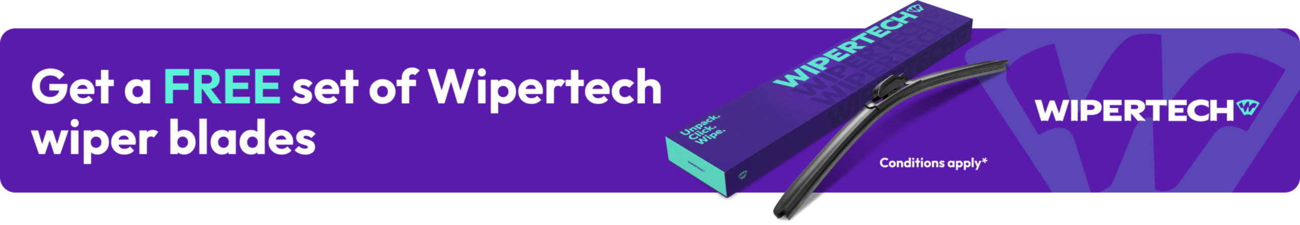 Get a FREE set of Wipertech wiper blades